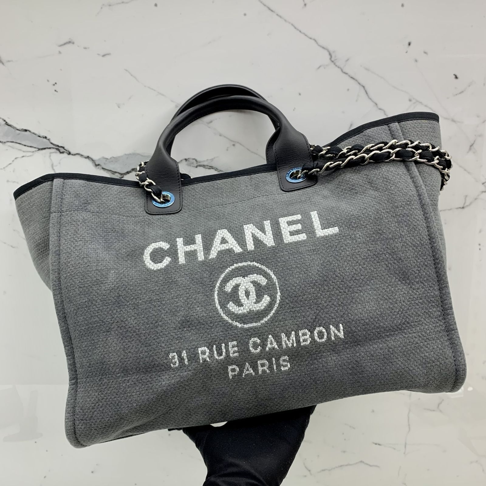 CHANEL DEAUVILLE 2 WAY NO.16 WITH CARD TOTE BAG 237032496 AL
