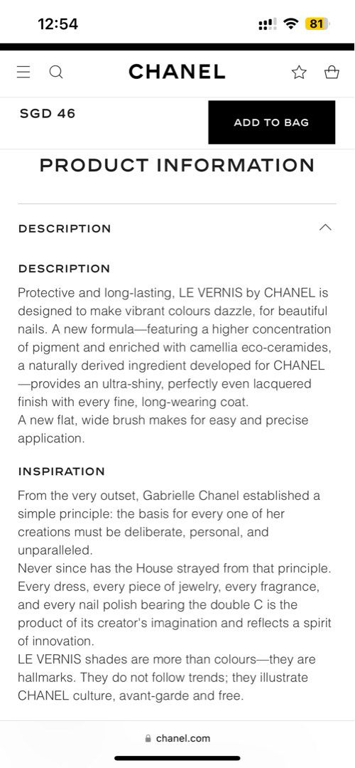Chanel LE VERNIS Nail Polish Hands Pirate, Nails Carousell Care, 151 & Beauty Personal on 