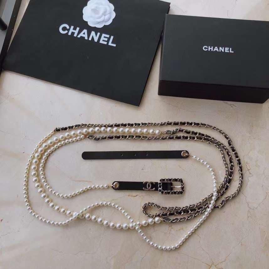 Chanel belt with pearls store