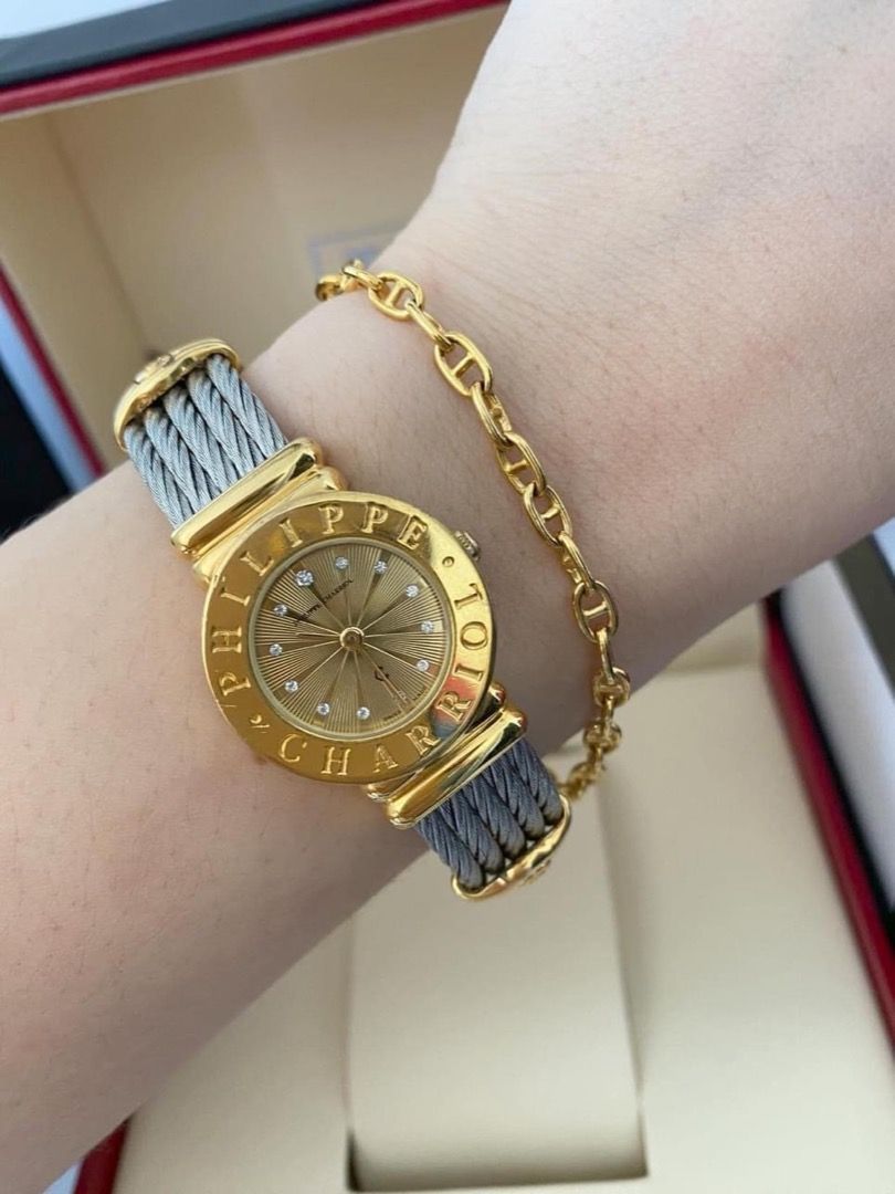 Charriol Watch (Category: Luxury Watches) located in Tarlac. Submitted by mybloggersdesk (Listing ID 1262496736, Image 3). Description: Charriol Philippe Watch for Ladies 24.5mm Vintage- Collector’s item -Two-tone Watch -Swiss Made -Quartz Movement -Medium to Large Wrist Size -With Provided Box Only -In Excellent Condition 😍😍😍 Accepts cash/ layaway/ gcash/ BPI/ BDO checkout. 😉.