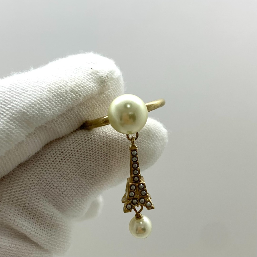 Christian dior pearl ring hot sale