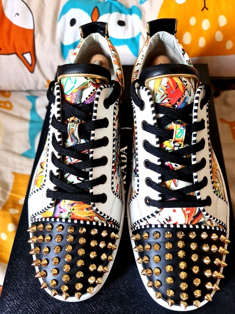 Christian Louboutin Junior Spikes Low Top Sneakers