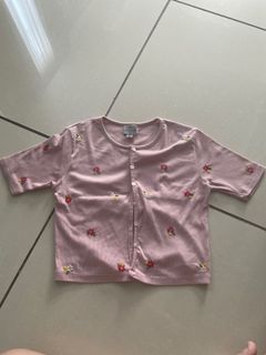 COAST COUTURE PINK SLIM FIT CARDIGAN SMALL