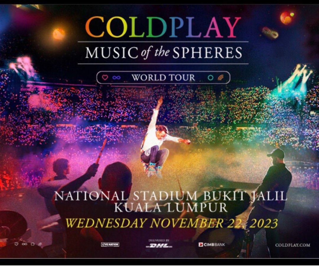 Coldplay ticket, Tickets & Vouchers, Event Tickets on Carousell