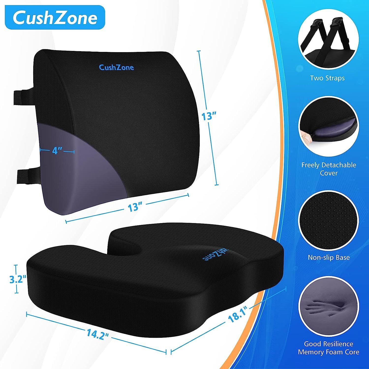 Cush comfort memory foam seat cushion shop