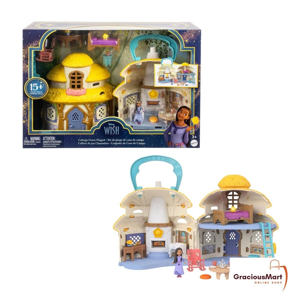Disney s Wish Mini Doll Dollhouse Playset Asha of Rosas Cottage