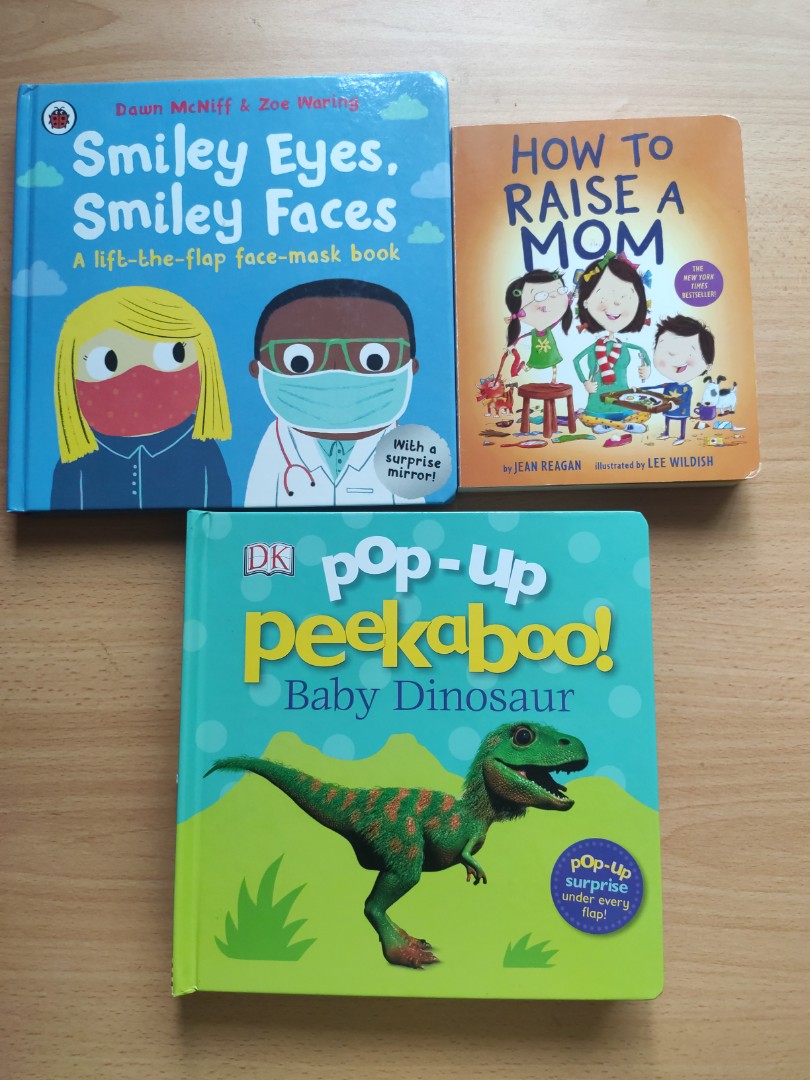 Books　Warig　Books　Faces　Magazines,　Lee　Hobbies　Jean　Dawn　McNiff　Dinosaur　Peekaboo!　DK　Toys,　to　How　Ladybird　Mom　Children's　lift-the-　Wildish　Raise　Zoe　a　Eyes,　Smiley　Reagan　Smiley　Baby　Pop-up　flap,