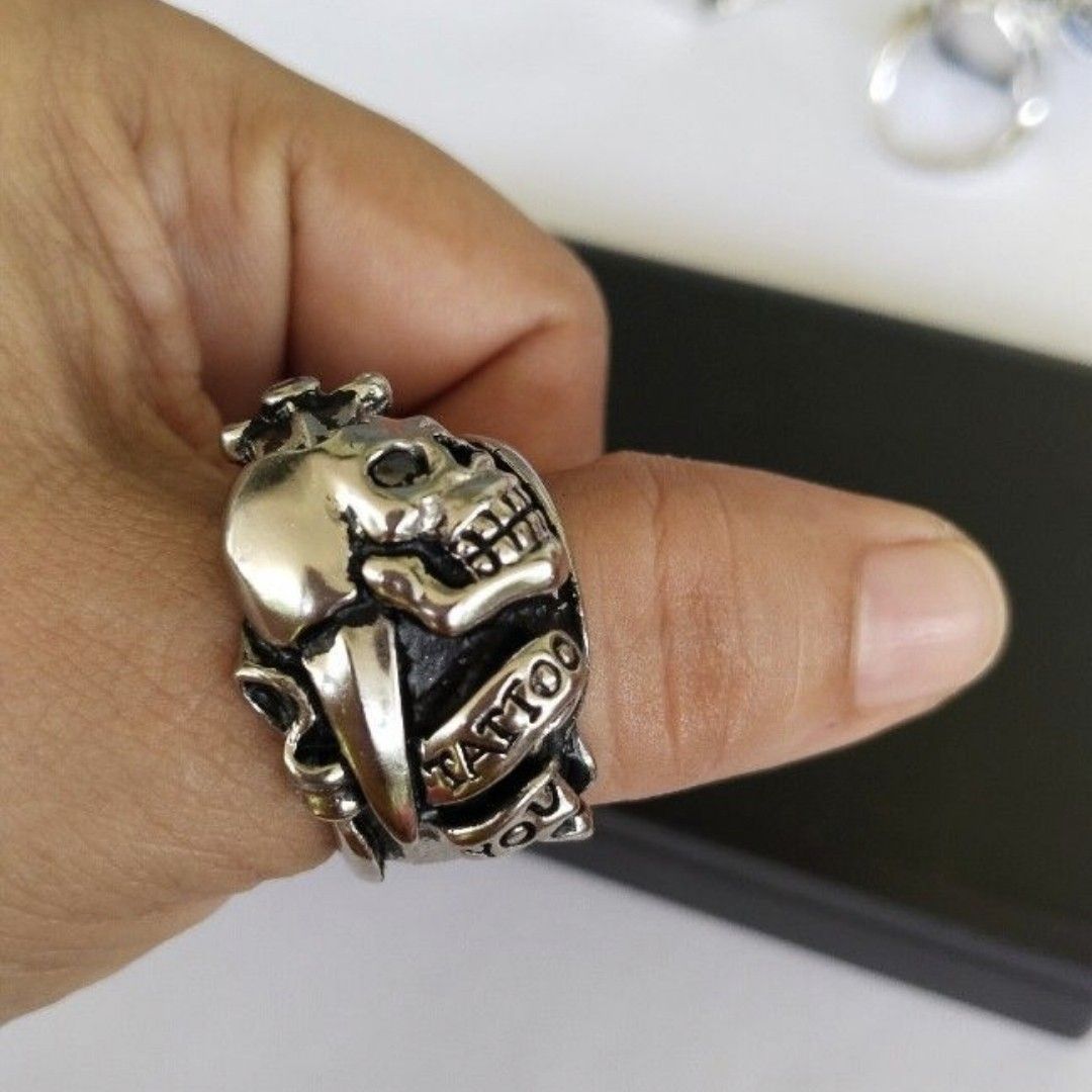 ED HARDY VINTAGE SKULL RING Women s Fashion Jewelry Organizers