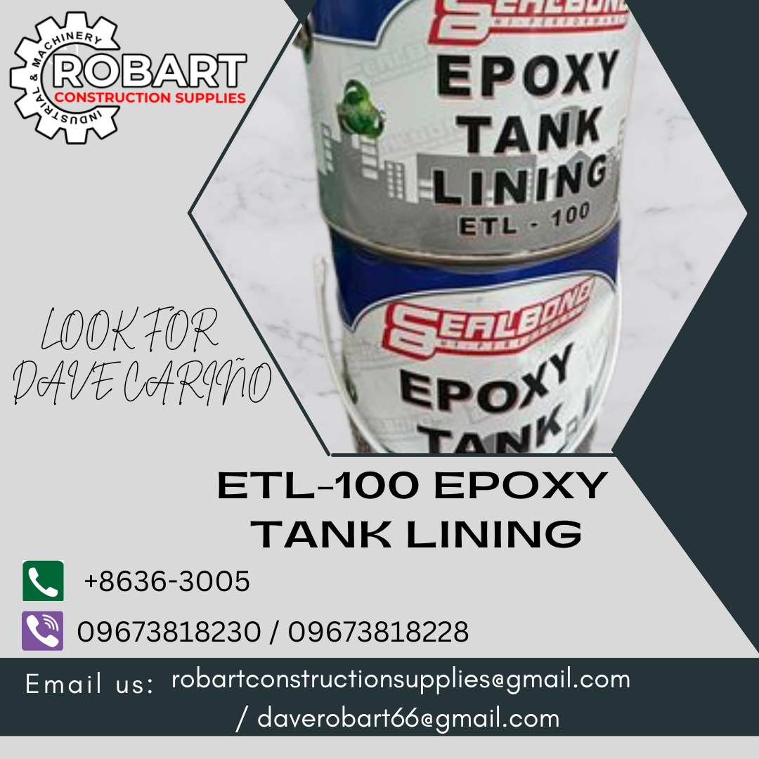 ETL-100 EPOXY TANK LINING, Commercial & Industrial, Construction Tools ...