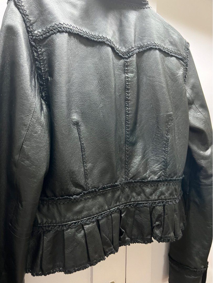 Girly leather clearance jacket