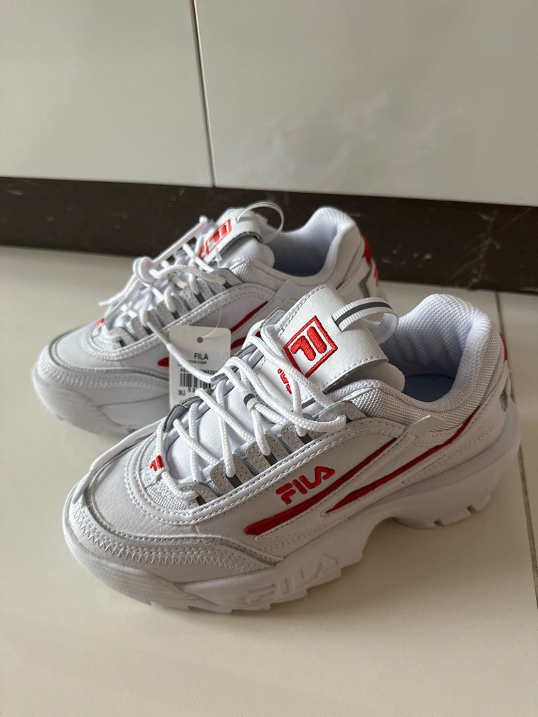 Red fila disruptor 2 on sale