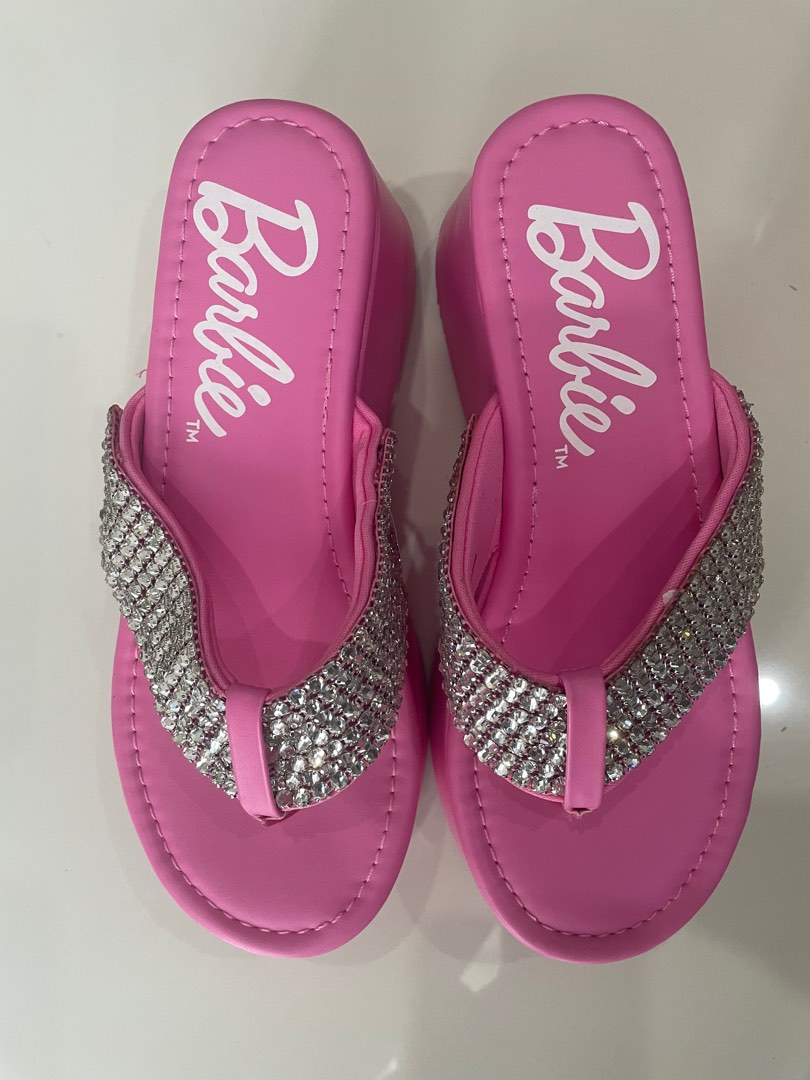 Forever 21 Barbie High Heel Slipper, Women's Fashion, Footwear, Flipflops and Slides on Carousell
