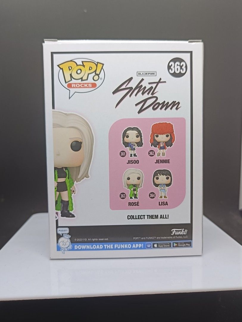 Funko Pop Rocks #363 Rosé Rose BlackPink Black Pink Shut Down