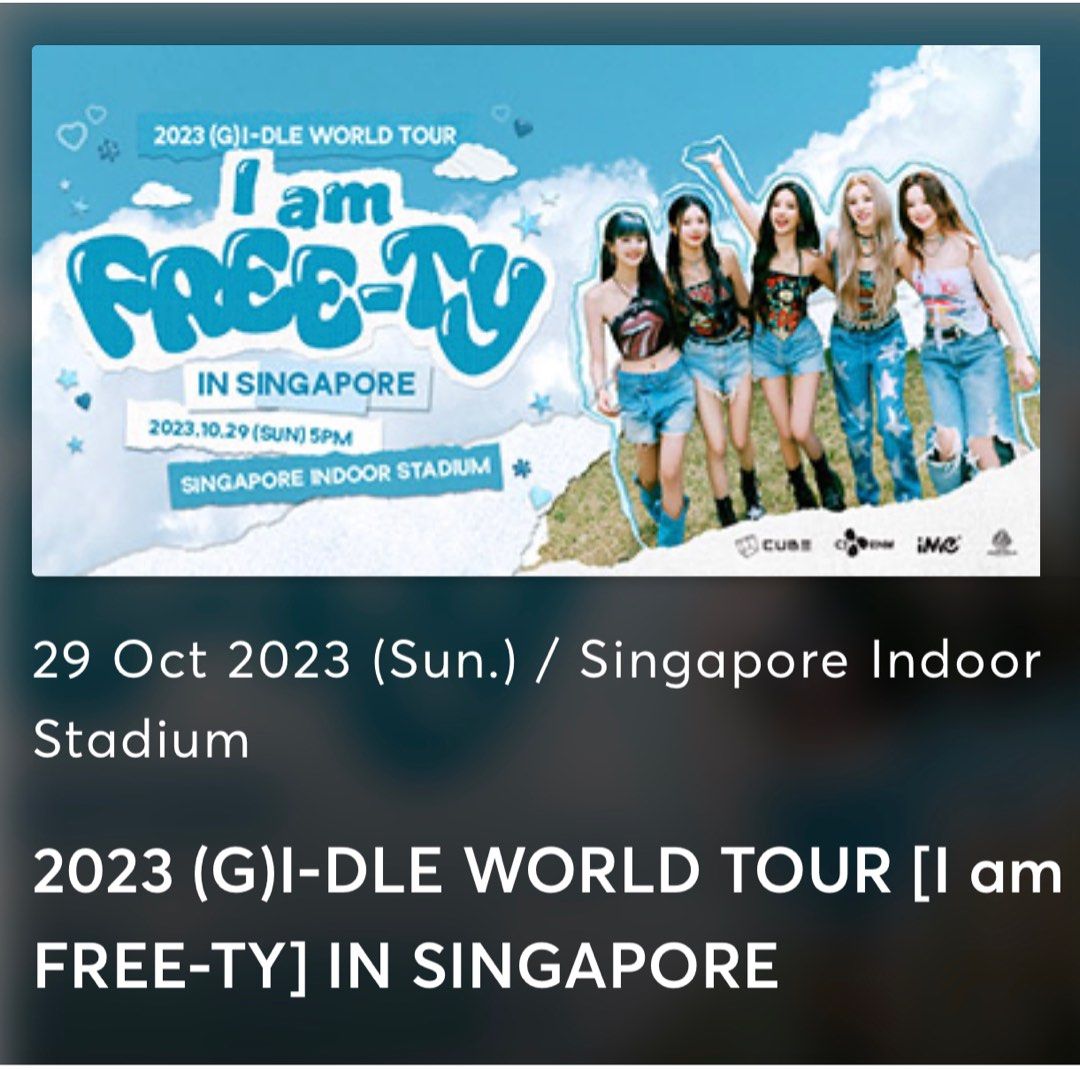 Gidle Singapore Concert Ticket, Tickets & Vouchers, Event Tickets on