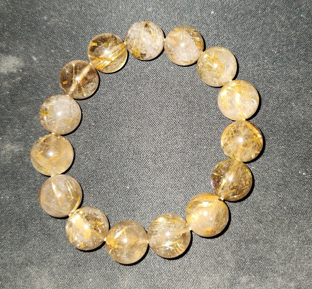 Golden rutilated quartz bracelet shop