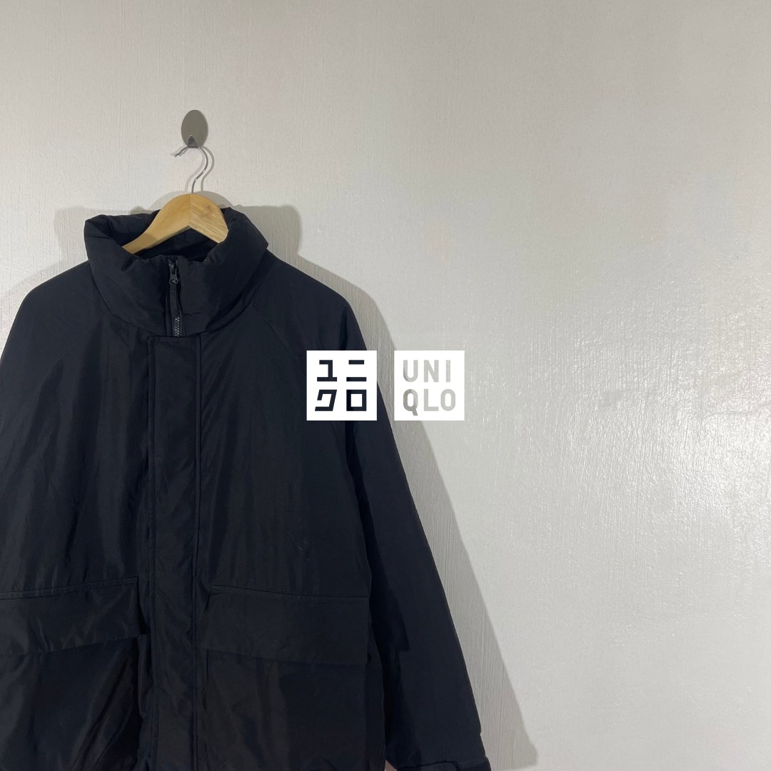 GU by Uniqlo Heat Padet Stand Collar Blouson Puffer Jacket, Men's Fashion, Coats, Jackets and