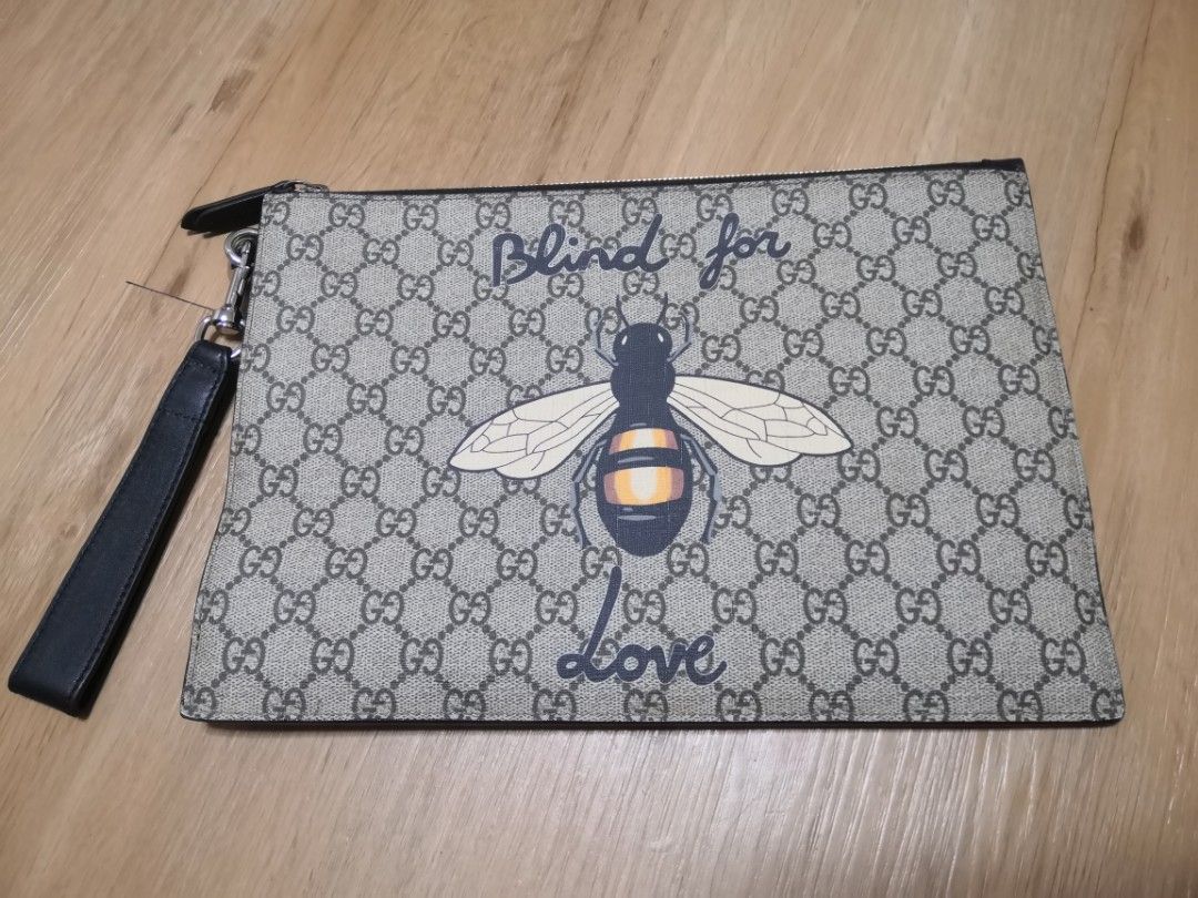 Gucci bee clutch bag sale