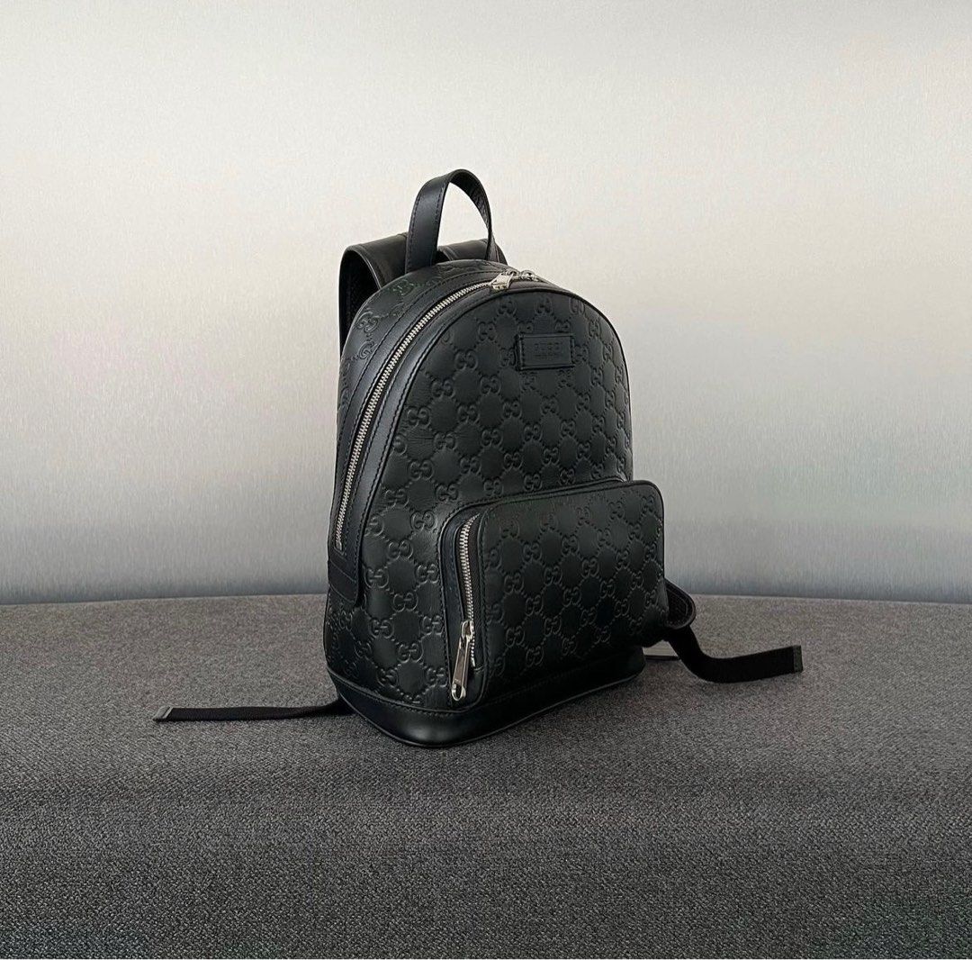 Gucci G G Backpack Small H30 x L25 x D10cm Calfskin Black Rhw