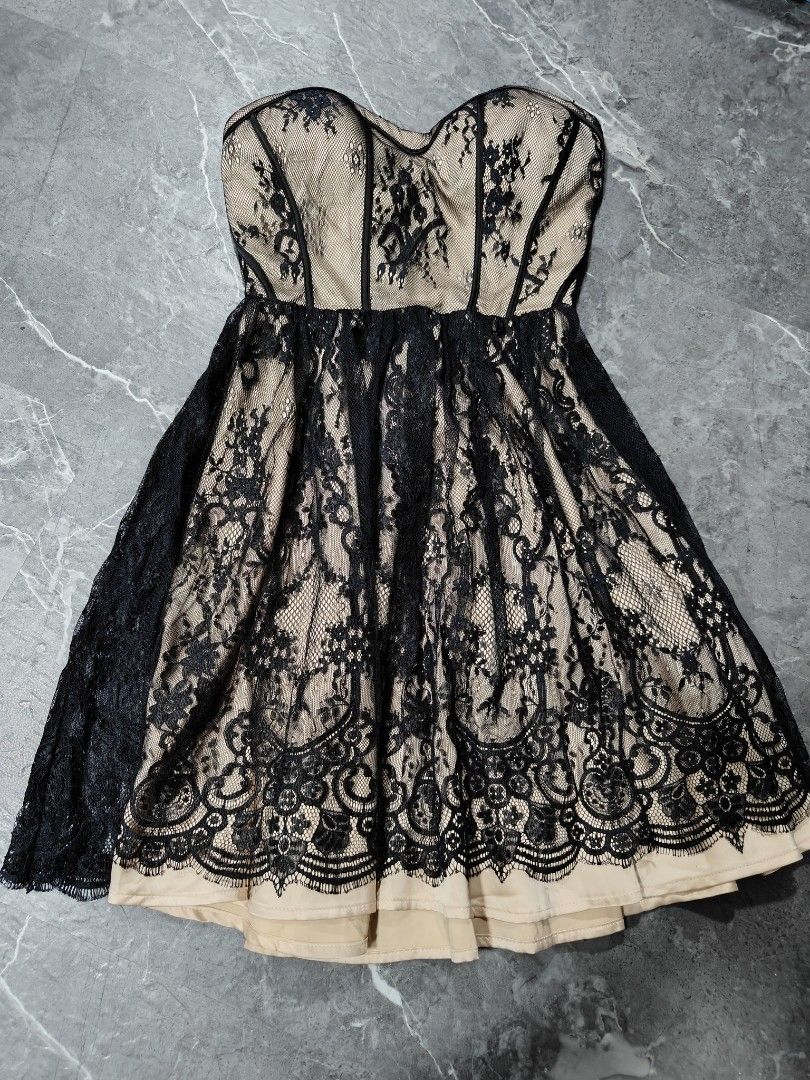 Guess? Nude with black lace tube dress, Women's Fashion, Dresses & Sets, Dresses on Carousell Guess? Nude with black lace tube dress, Women's Fashion, Dresses & Sets, Dresses on Carousell