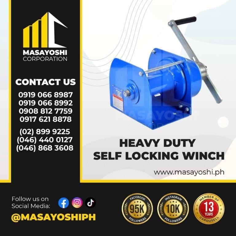 Heavy Duty Self Locking Winch Winches Hand Winch Harbor Freight