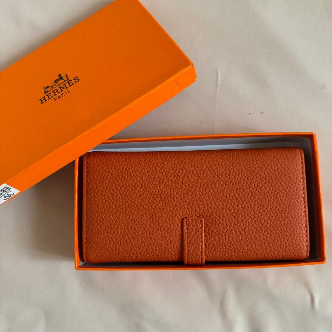 Hermes Orange Wallet Women s Fashion Bags Wallets Wallets