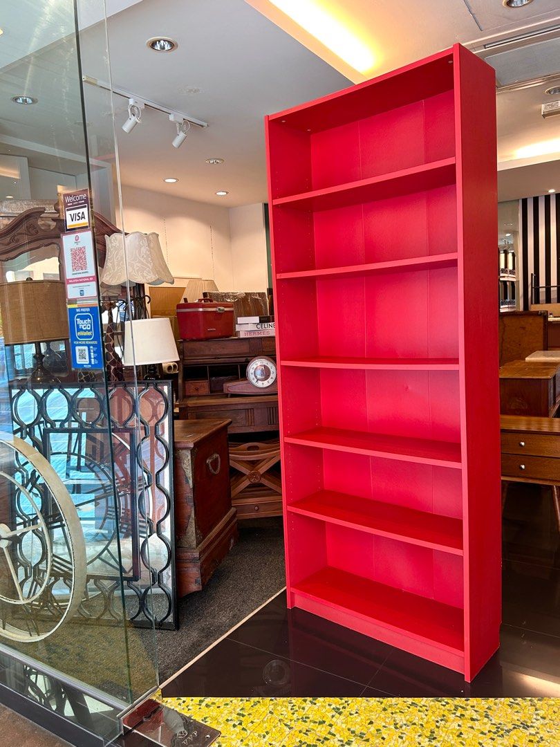 Ikea BILLY shelving unit RED limited edition, Furniture & Home Living