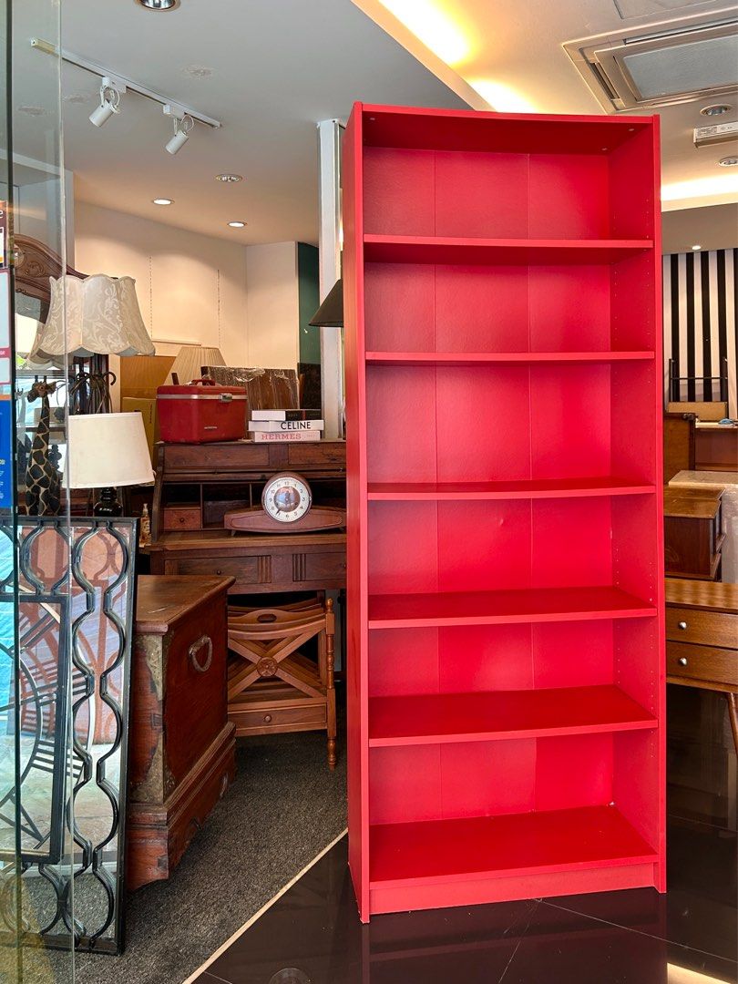 Ikea BILLY shelving unit RED limited edition, Furniture & Home Living