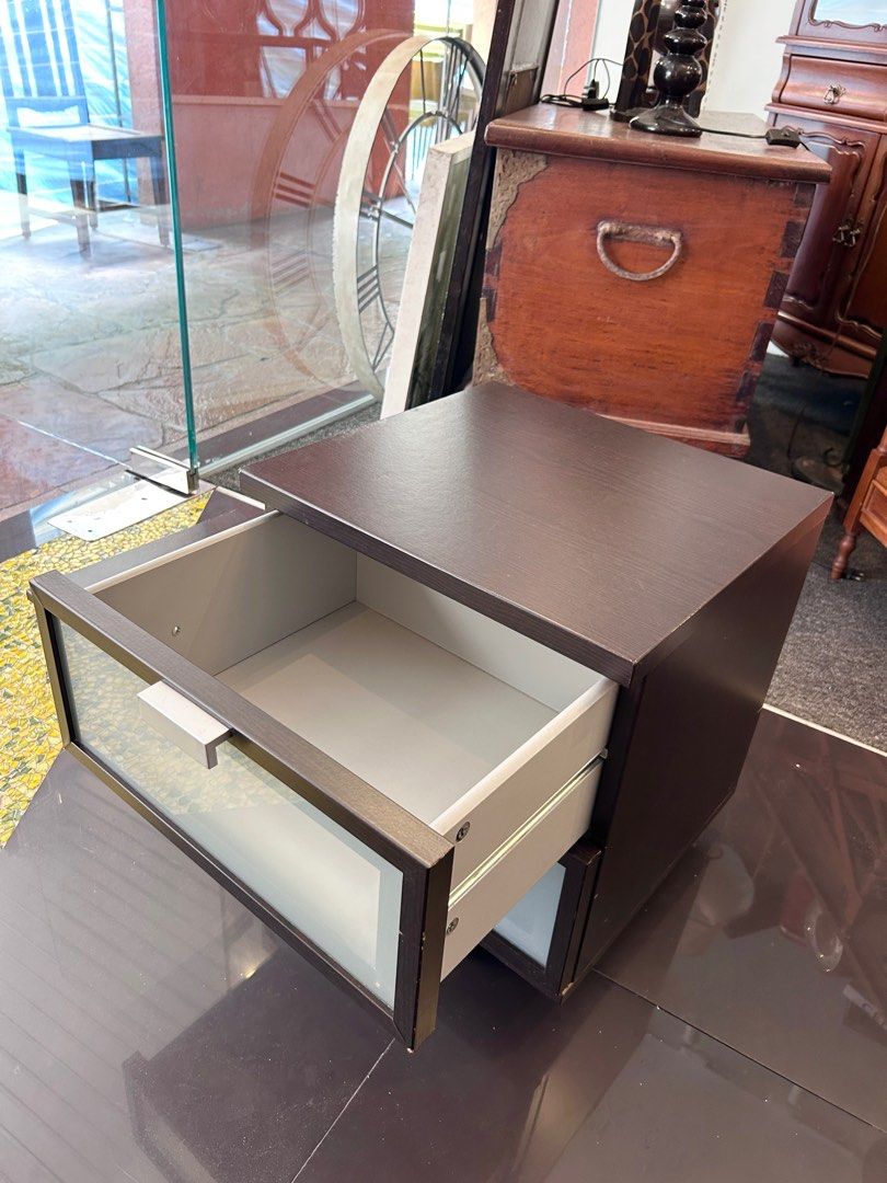 Ikea HOPEN nightstand with castor, Furniture & Home Living, Furniture