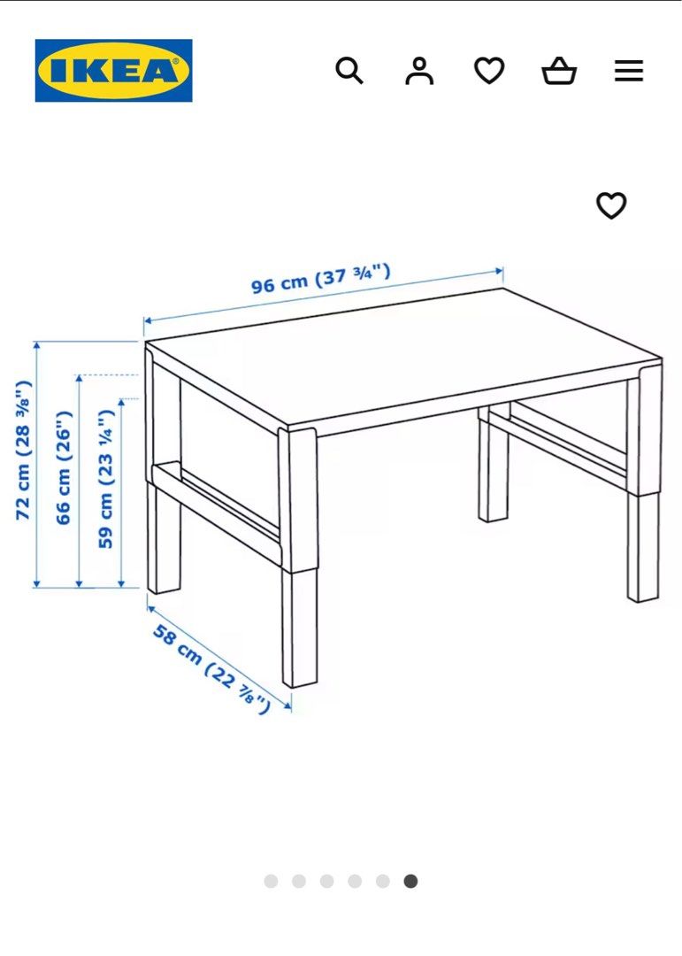 IKEA Kids Adjustable Table, Babies & Kids, Baby Nursery & Kids