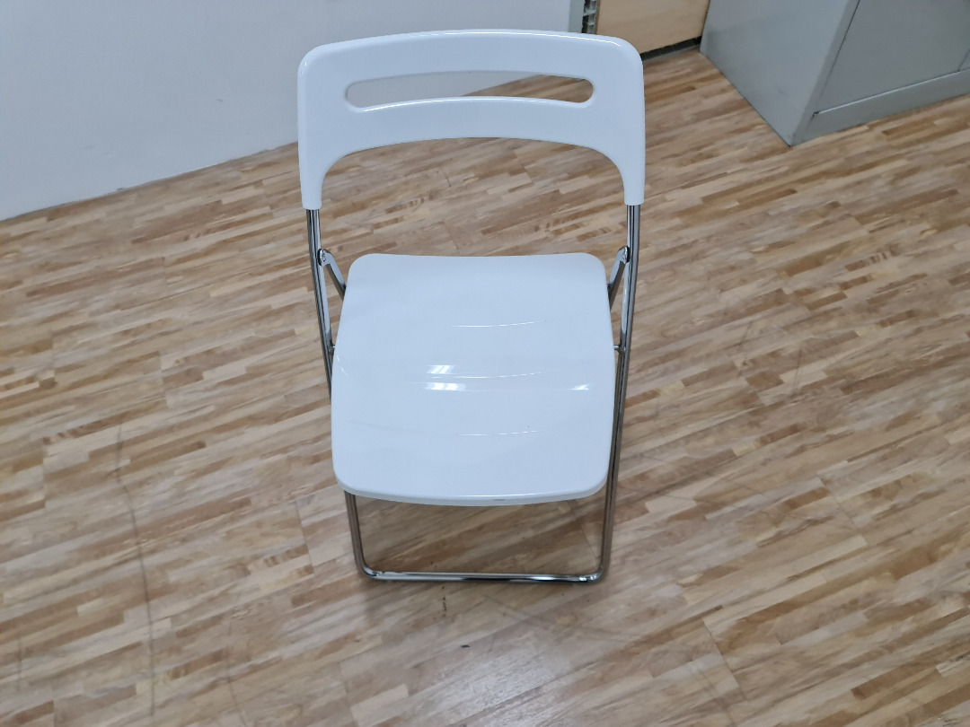 IKEA NISSE Foldable Chair White, Furniture & Home Living, Furniture