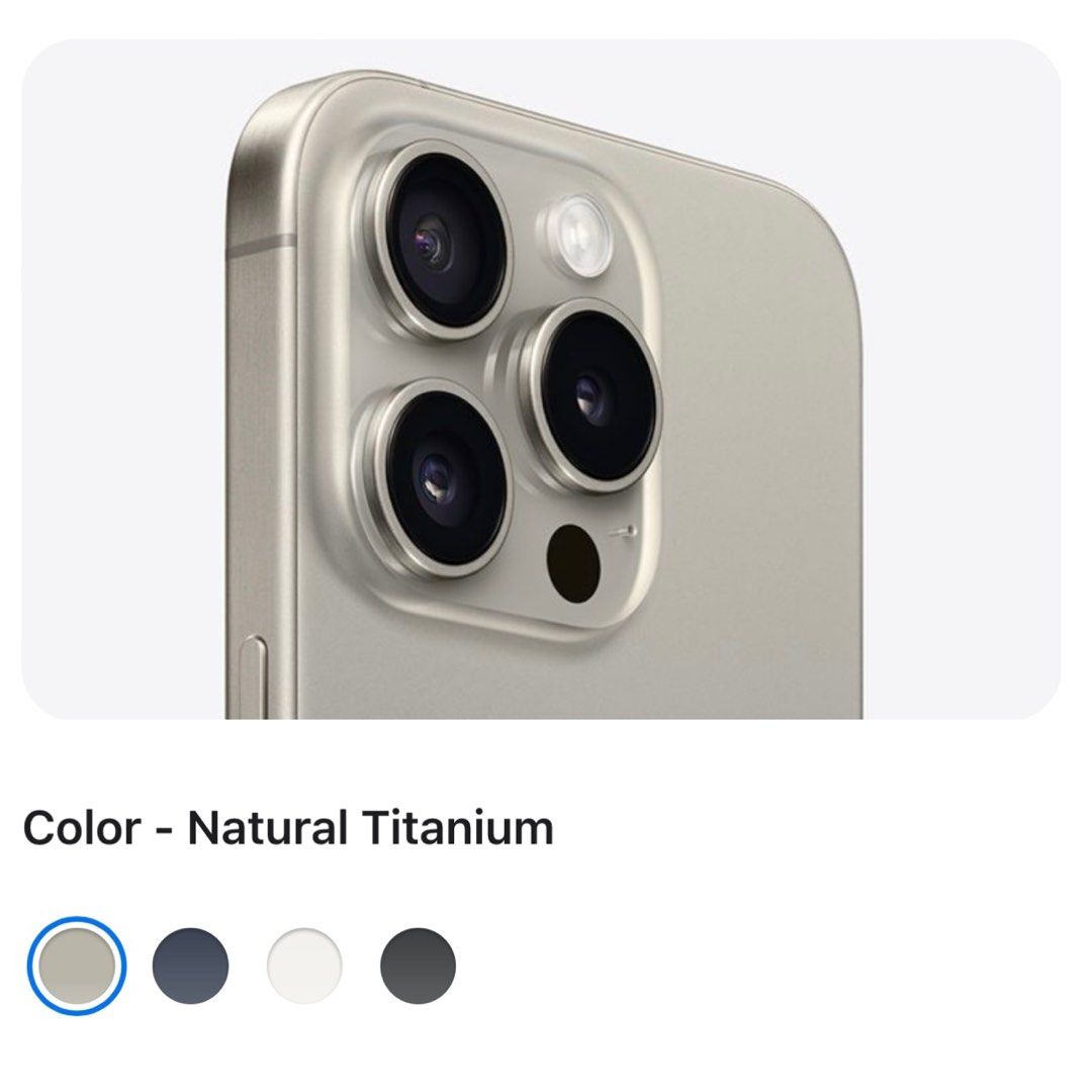 iPhone 15 Pro Natural Titanium 256GB, Mobile Phones & Gadgets, Mobile ...