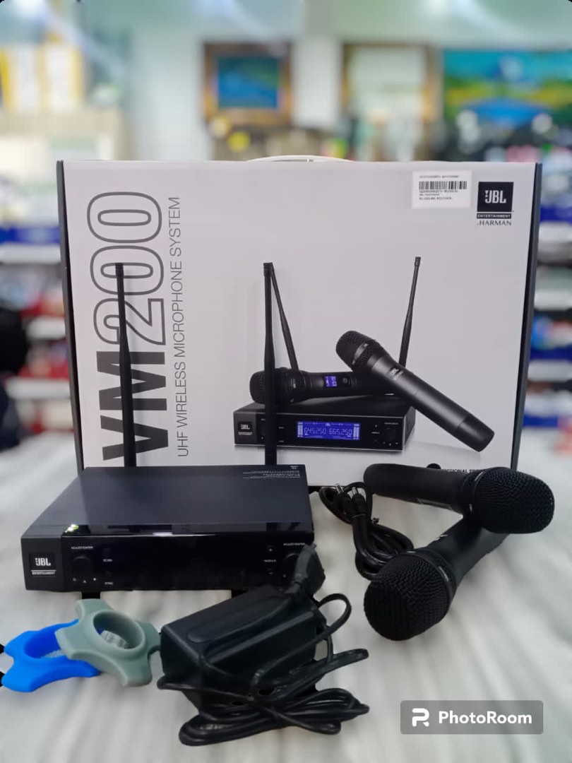 JBL VM200 Wireless Microphone with receiver (2 microphone), Audio