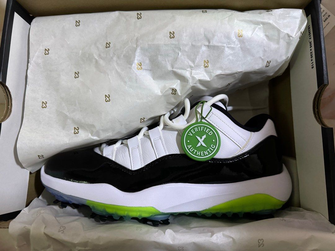 Air jordan 11 concord golf shoes sales