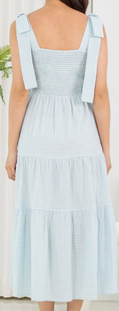 Jumpeatcry - Kinsley checkered nursing dress, Women's Fashion