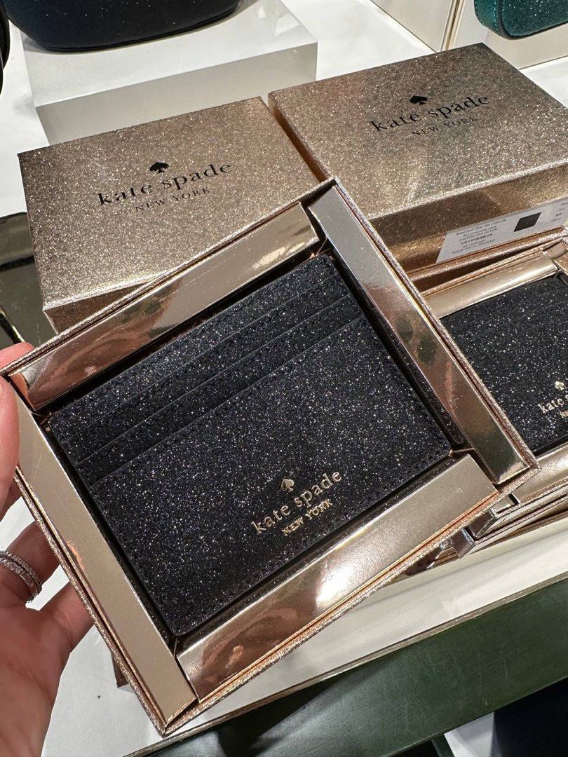 Kate spade on sale metal card holder
