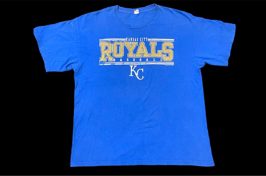 The Kansas City Royals New Blue Tradition Adult Gray XL TShirt