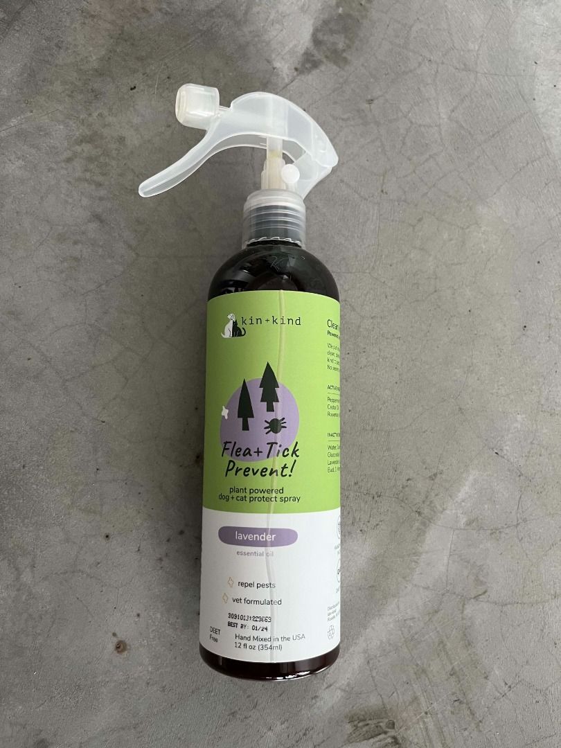 kin kind Flea Tick Repellent Spray Lavender Pet Supplies
