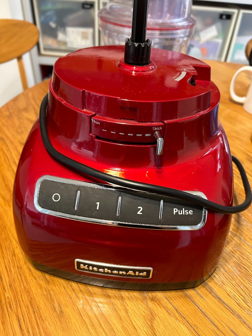 KitchenAid 14 Cup Food Processor 5KFP1444, Candy Apple Red color