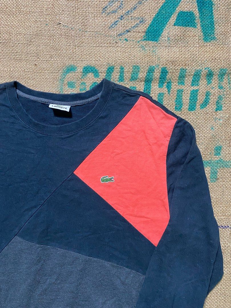 Lacoste Crewneck Three Tone M-L, AUTO KECEE!