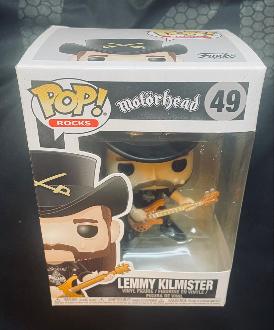 MOTORHEAD Lemmy Kilmister Funko Pop Rocks #49, Hobbies & Toys, Toys ...