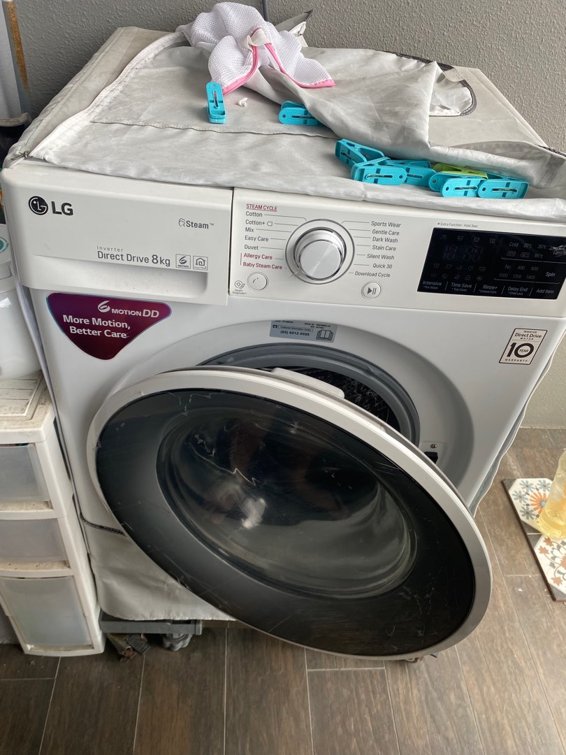 LG washing machine front load, TV & Home Appliances, Washing Machines