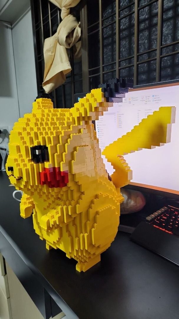 Life-size Pikachu Pokemon (Lego), Hobbies & Toys, Toys & Games on