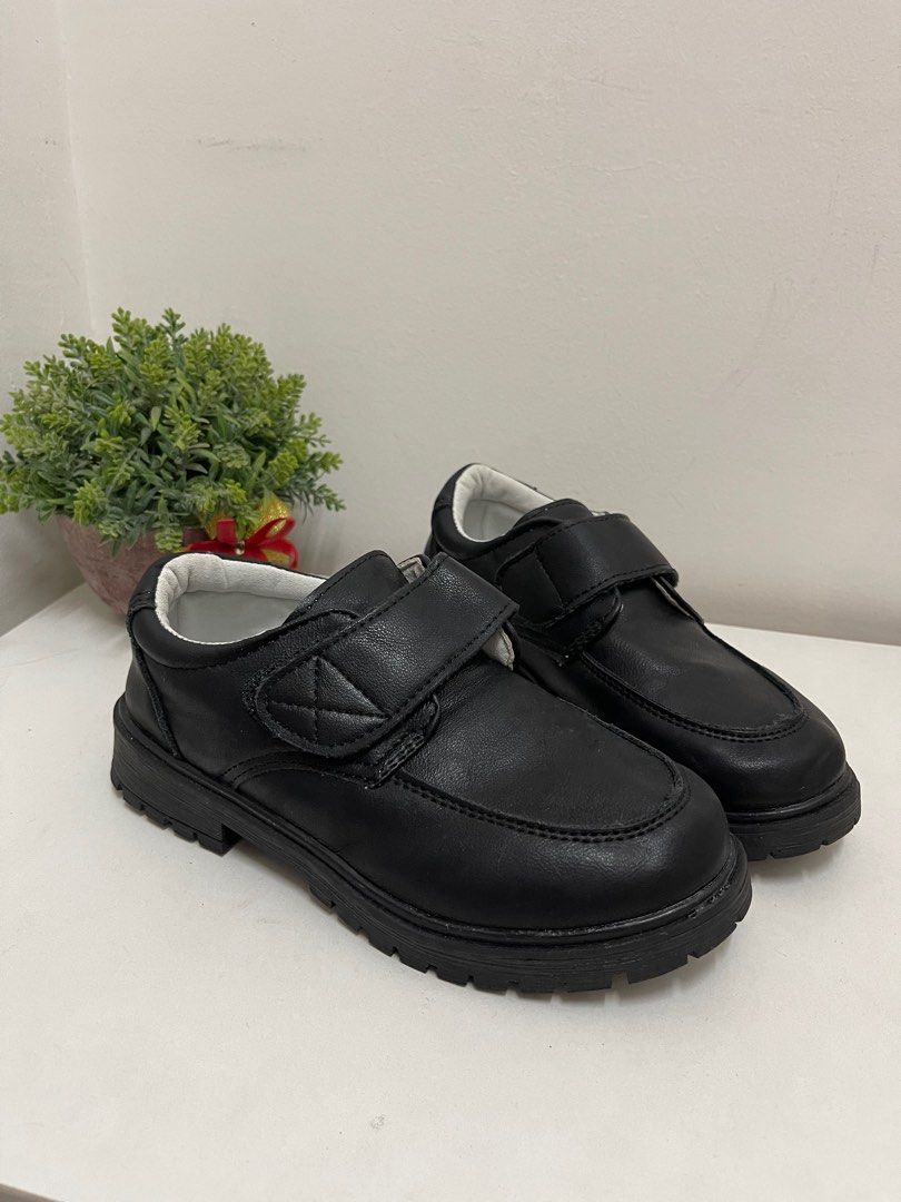 Black waterproof school shoes store