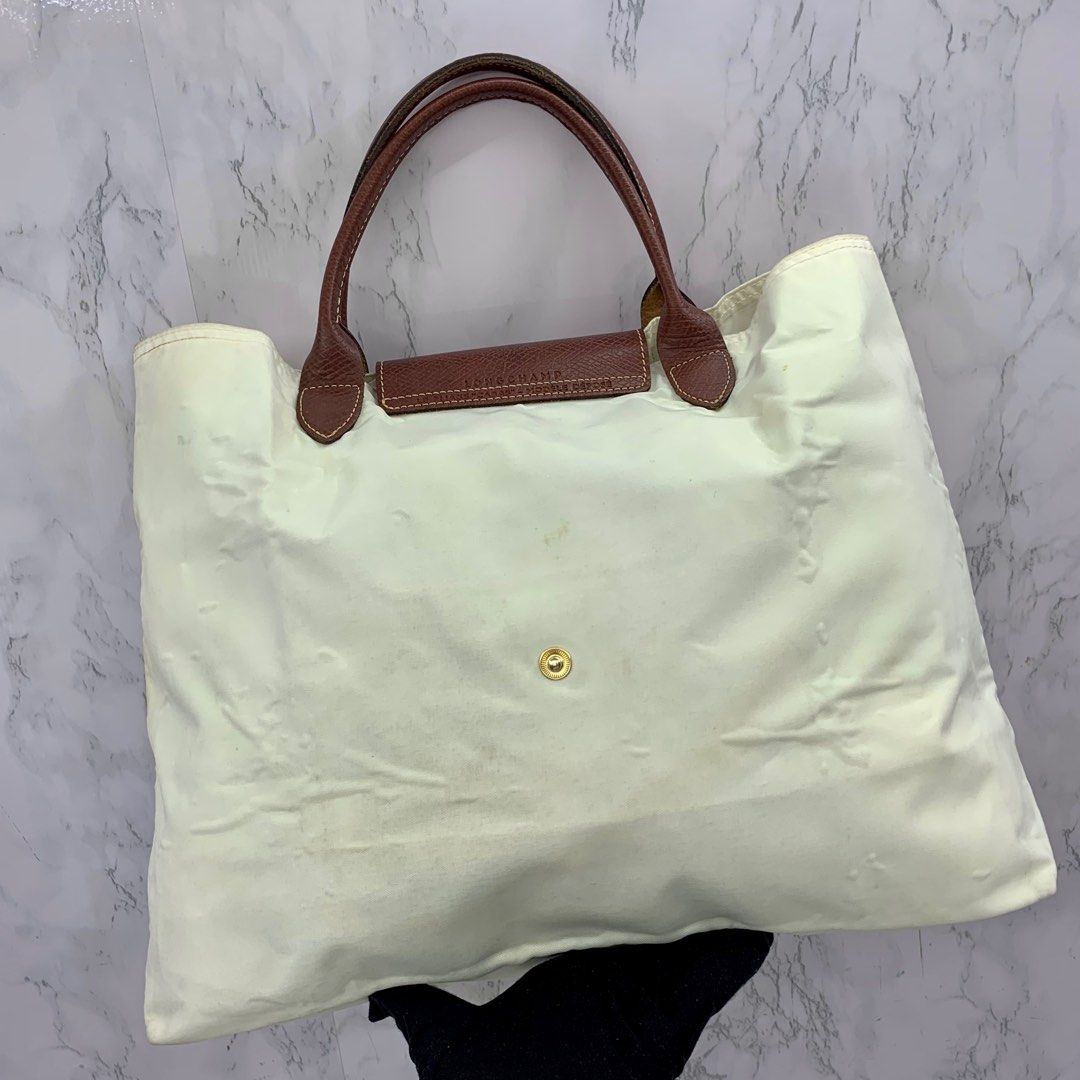 White nylon tote bag hotsell