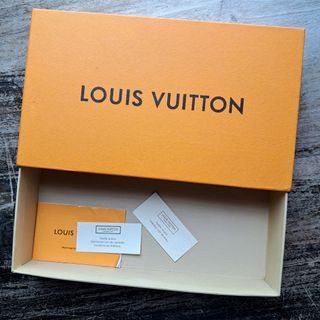 LOUIS VUITTON Gold Lettering Empty Shoe Box 14”x11”x5.75” W/2022