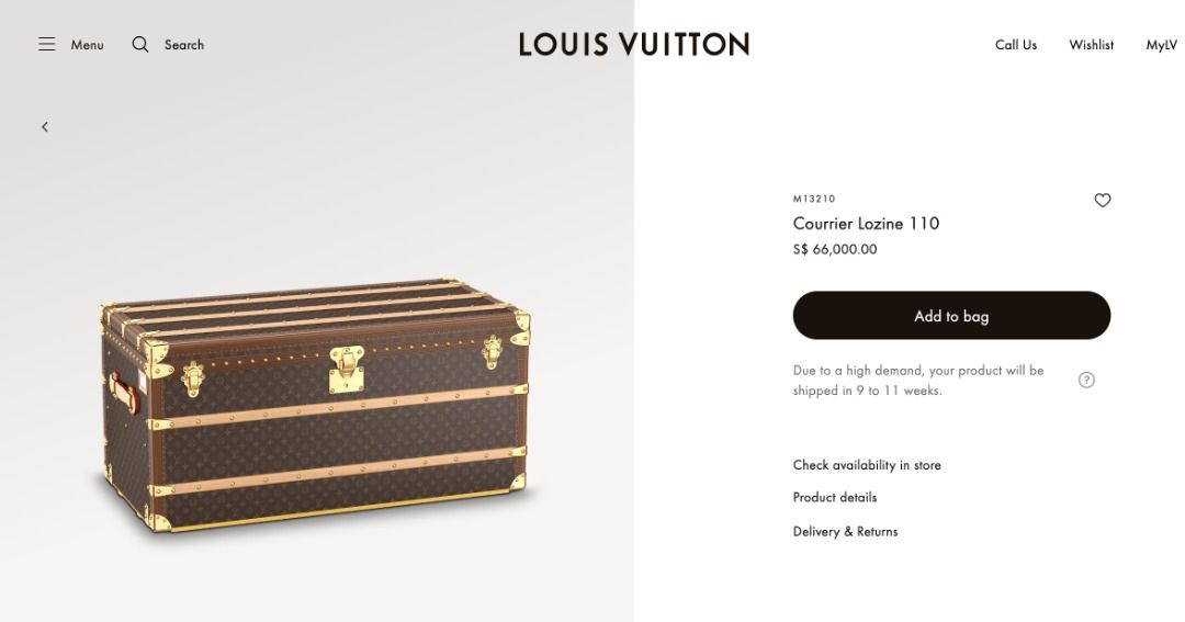 Products by Louis Vuitton: Courrier Lozine 110