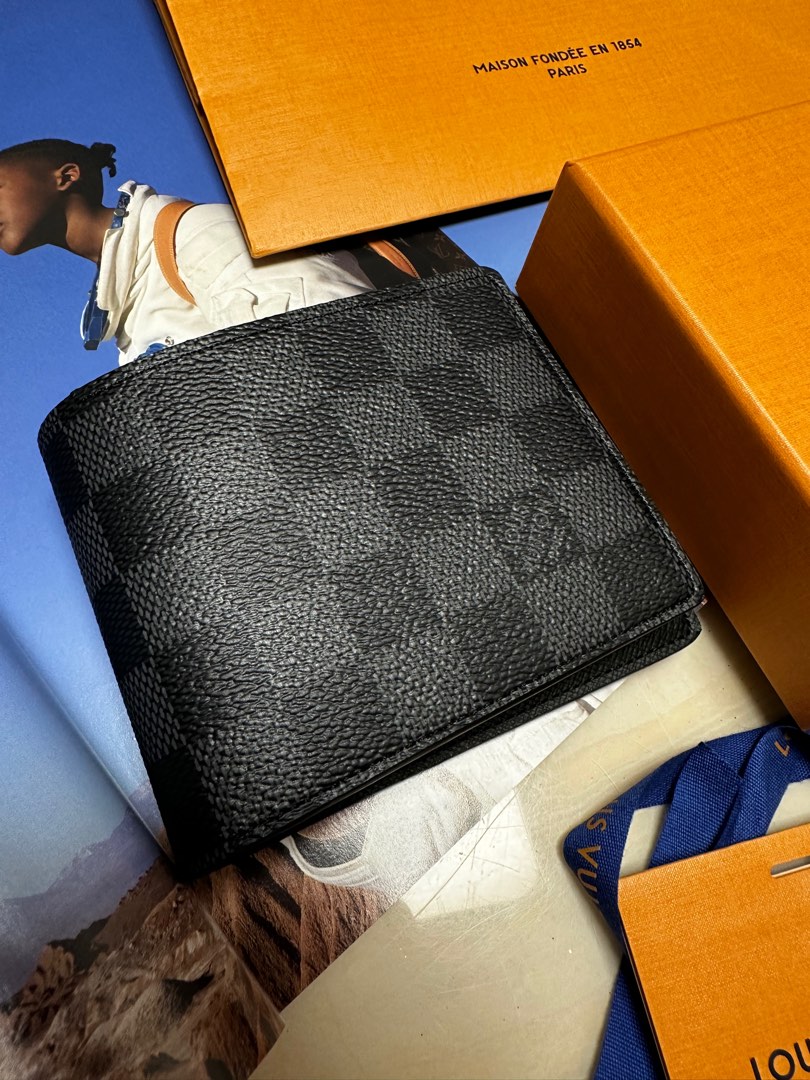 Louis Vuitton Mens Dameir Graphite Wallet for Sale in Eleven Mile