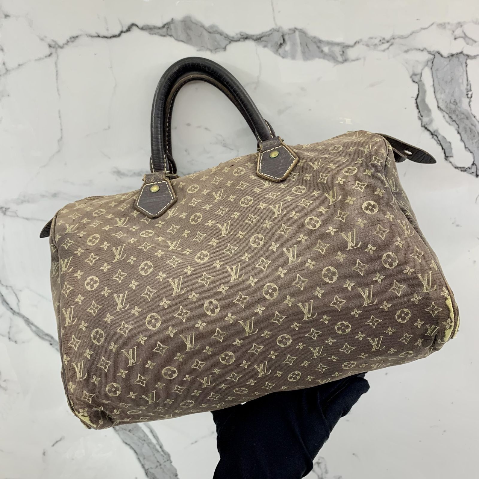 LV Speedy 30 Brown Mini Lin Monogram Idylle Canvas Handbag, Luxury, Bags &  Wallets on Carousell