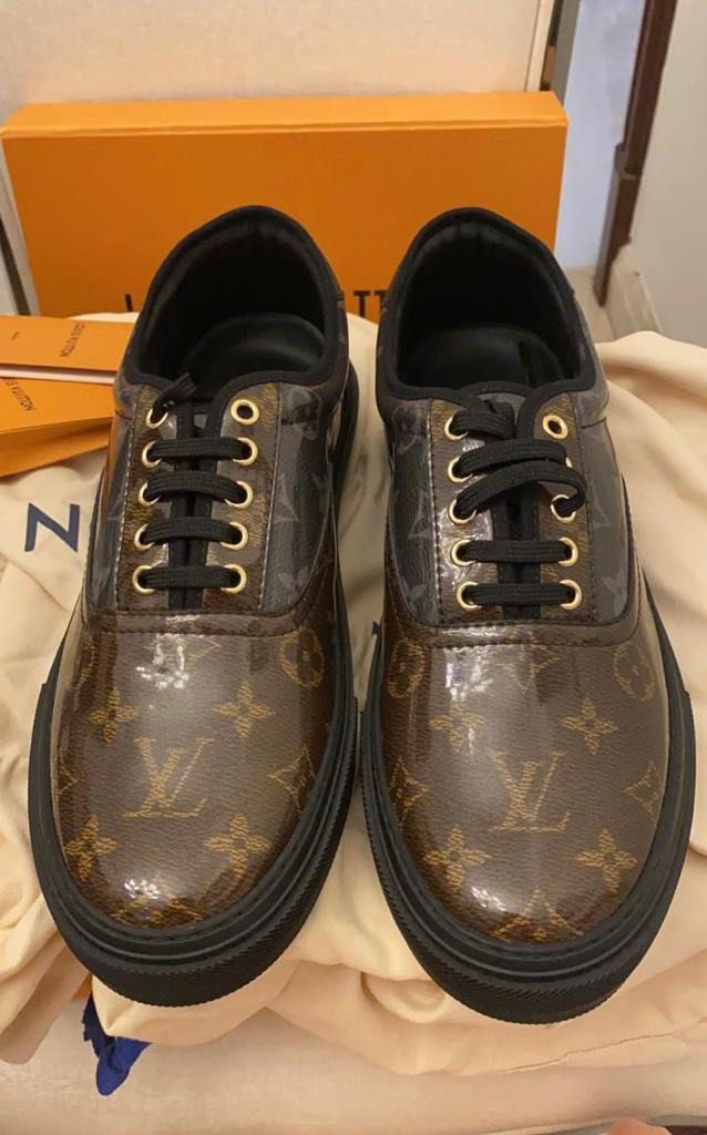 Louis Vuitton Monogram Trocadero Richelieu Sneakers, Fesyen Pria, Sepatu ,  Sneakers di Carousell