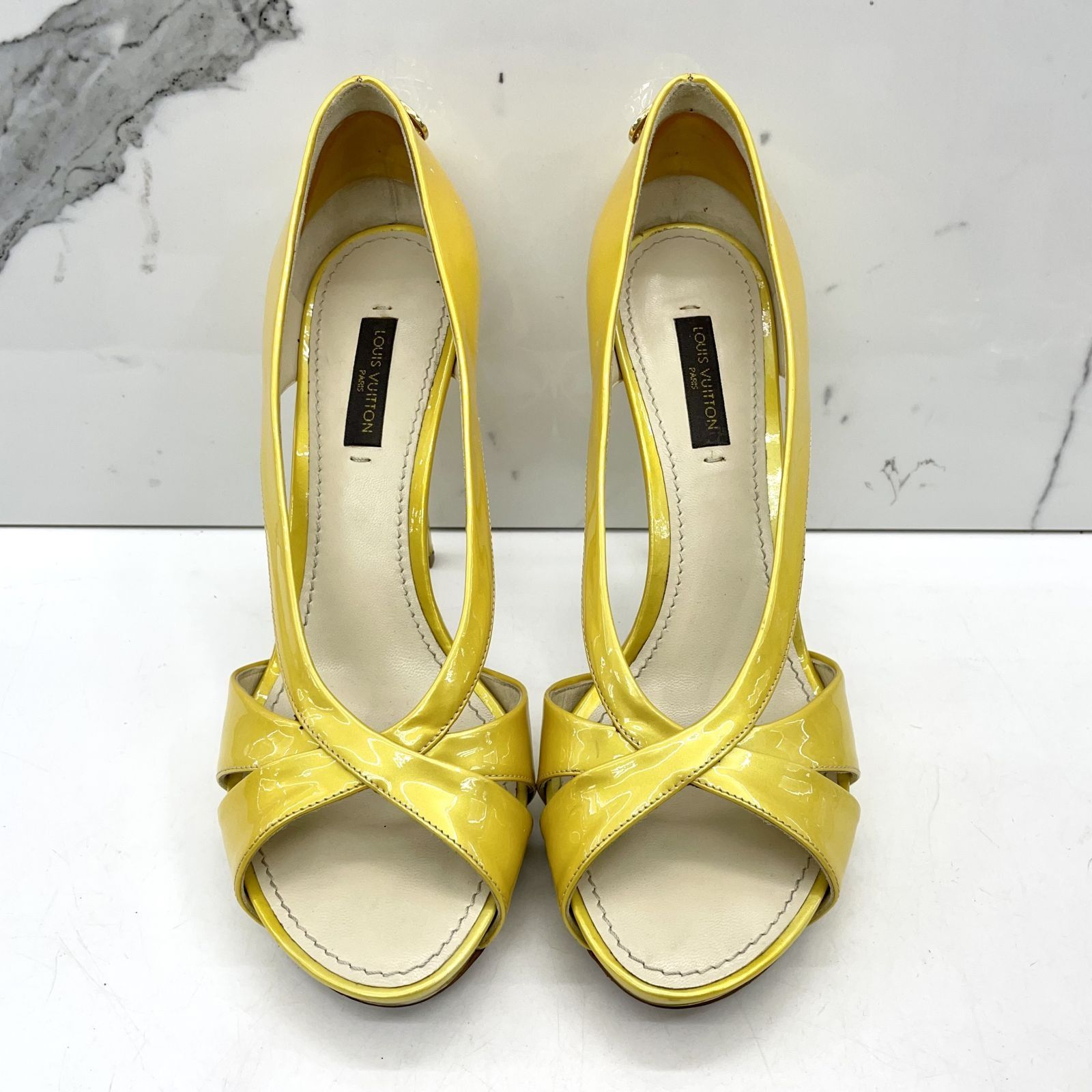 Yellow louis discount vuitton heels